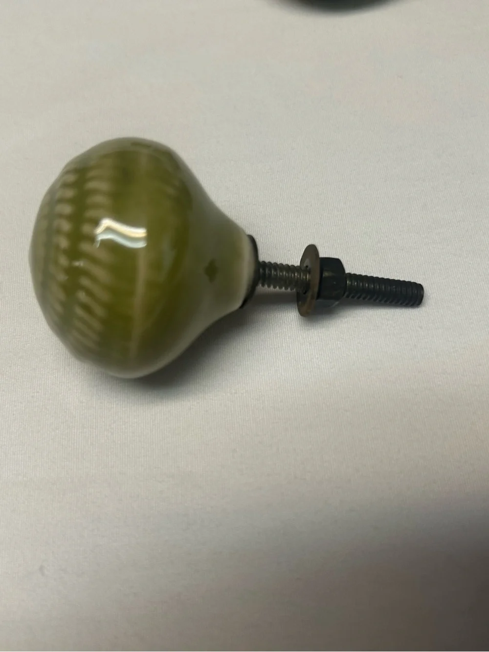 Pier 1 Imports Ceramic Green Drawer Knobs Set of 8